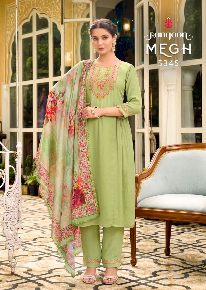 Megh By Rangoon Viscose Designer Kurti With Bottom Dupatta Wholesale Price In Surat
